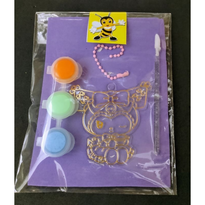 MAINAN MEWARNAI GANTUNGAN KUNCI ACRYLIC, MAINAN DIY