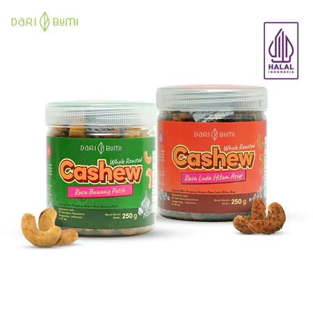 

Dari Bumi Kacang Mete Panggang 250 Gram Varian Rasa Whole Roasted Cashew