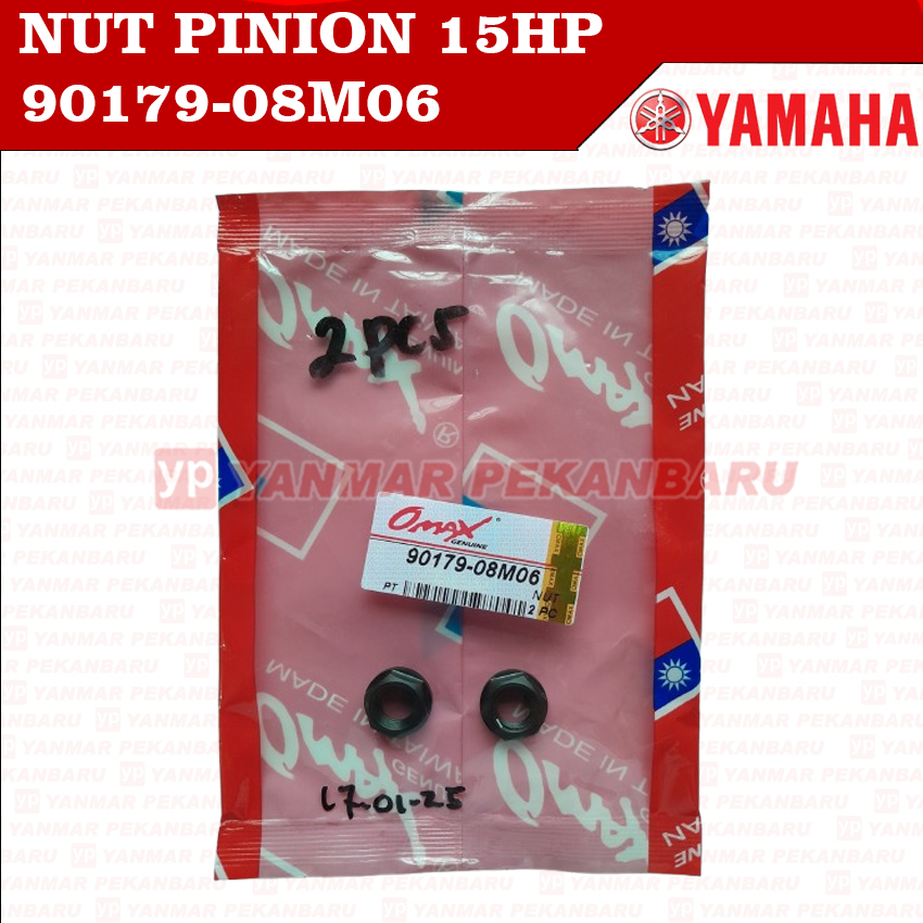 15HP Mur Nut Pinion 90179-08M06 Mesin Tempel Yamaha Speed Boat 15PK Omax