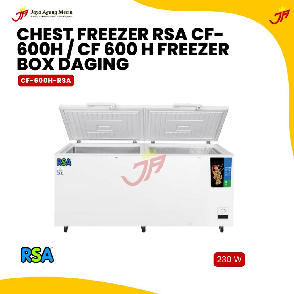 RSA Chest Freezer CF-600H / CF 600 H Freezer Box Daging
