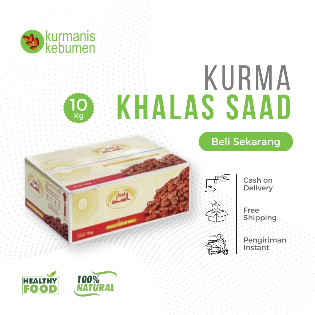 

Kurma Khalas Saad Al Barakah Dus 10 kg Premium