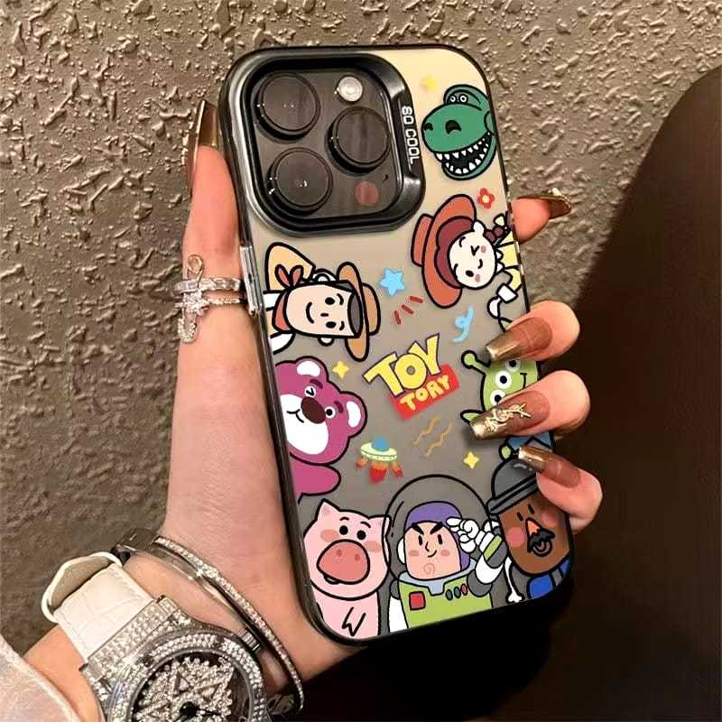FANSTORE_PKU - # C7 Hard Case Luxury  / iPhone / Toy Story / Hitam / Lotso / Cute / Hologram / 11 12