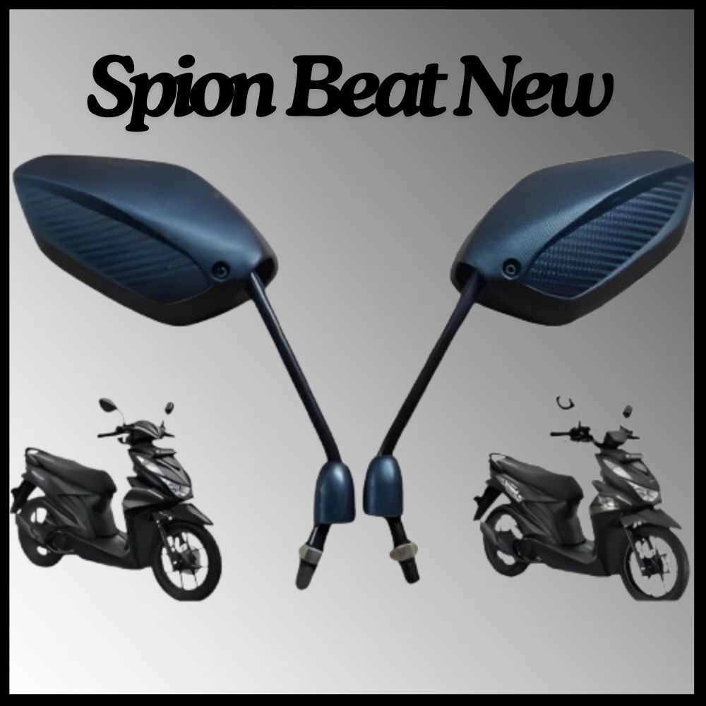 SPION MODEL HONDA BEAT NEW STANDAR HITAM VARIASI CARBON