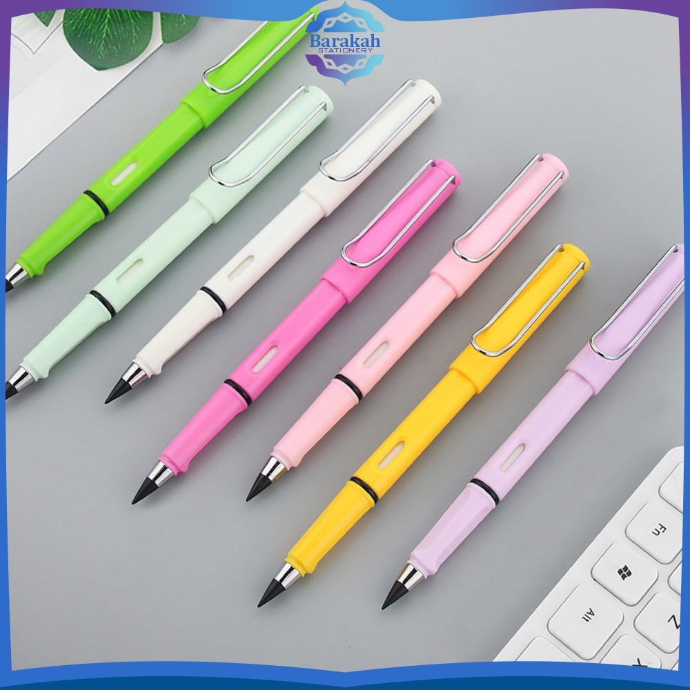 

Pensil Eternal Tanpa Batas HB 0.5mm Tanpa Rautan / Eternal Pencil Unlimited Tanpa Isi Perlengkapan Menggambar Anak dengan Penghapus Praktis Barakah Stationery A77