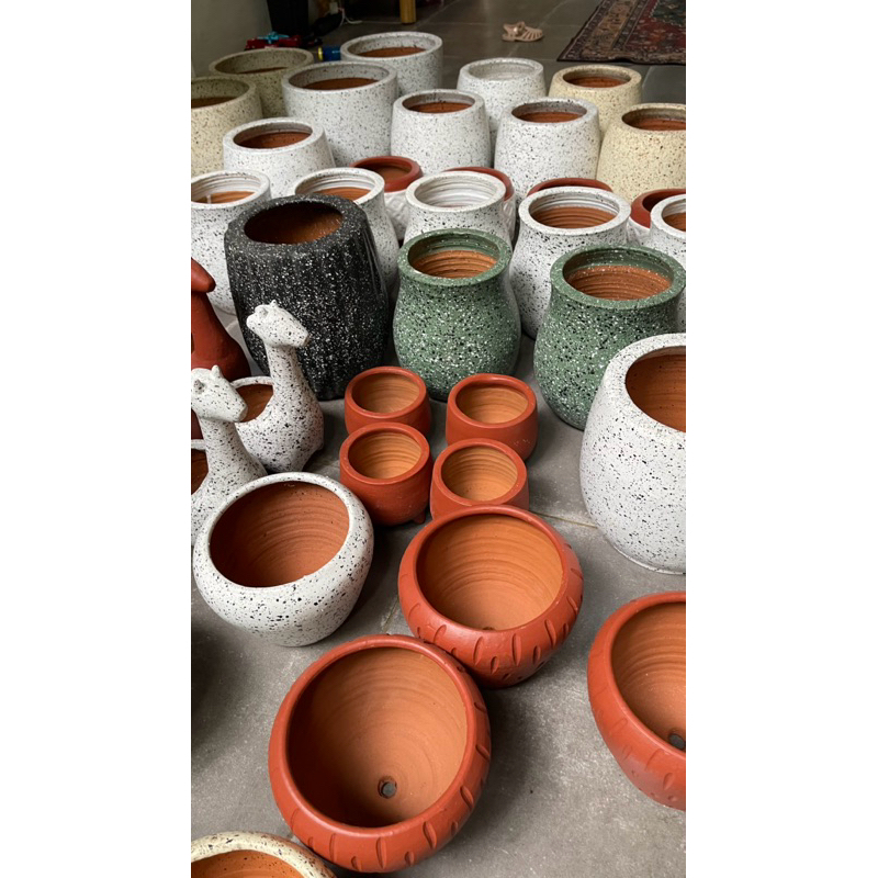 reject kecil pot teraso teracota