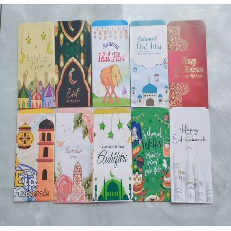 

Amplop Lebaran JUMBO isi 10 pcs uang tidak ditekuk / Amplop Hari Raya