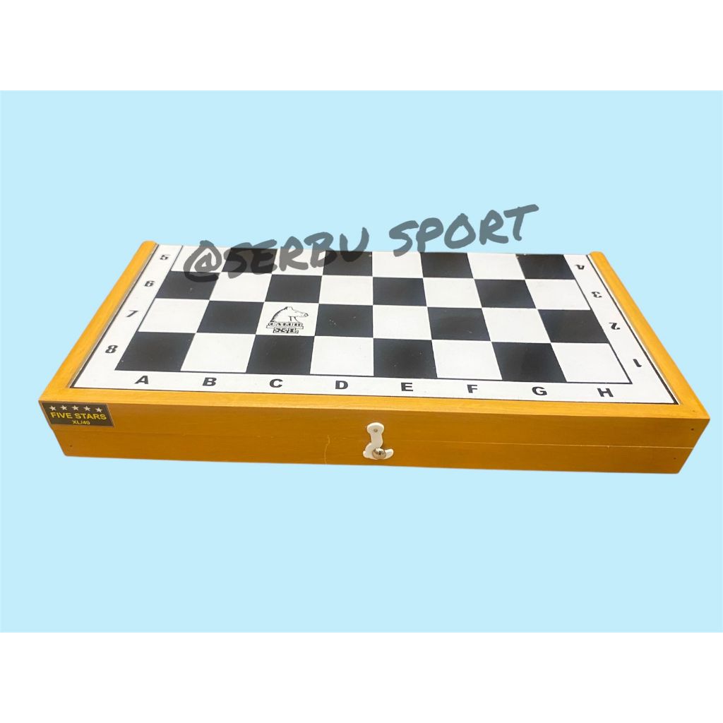 MUL Papan Catur Kayu Besar 50 x 50 cm Jumbo