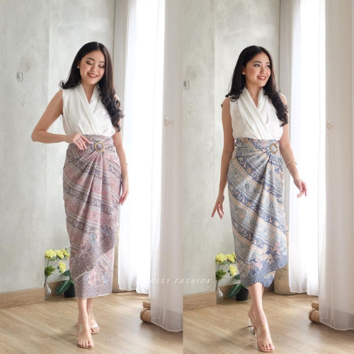 Rok lilit batik/ rok batik murah/ bawahan kebaya/ kain batik/ rok batik modern