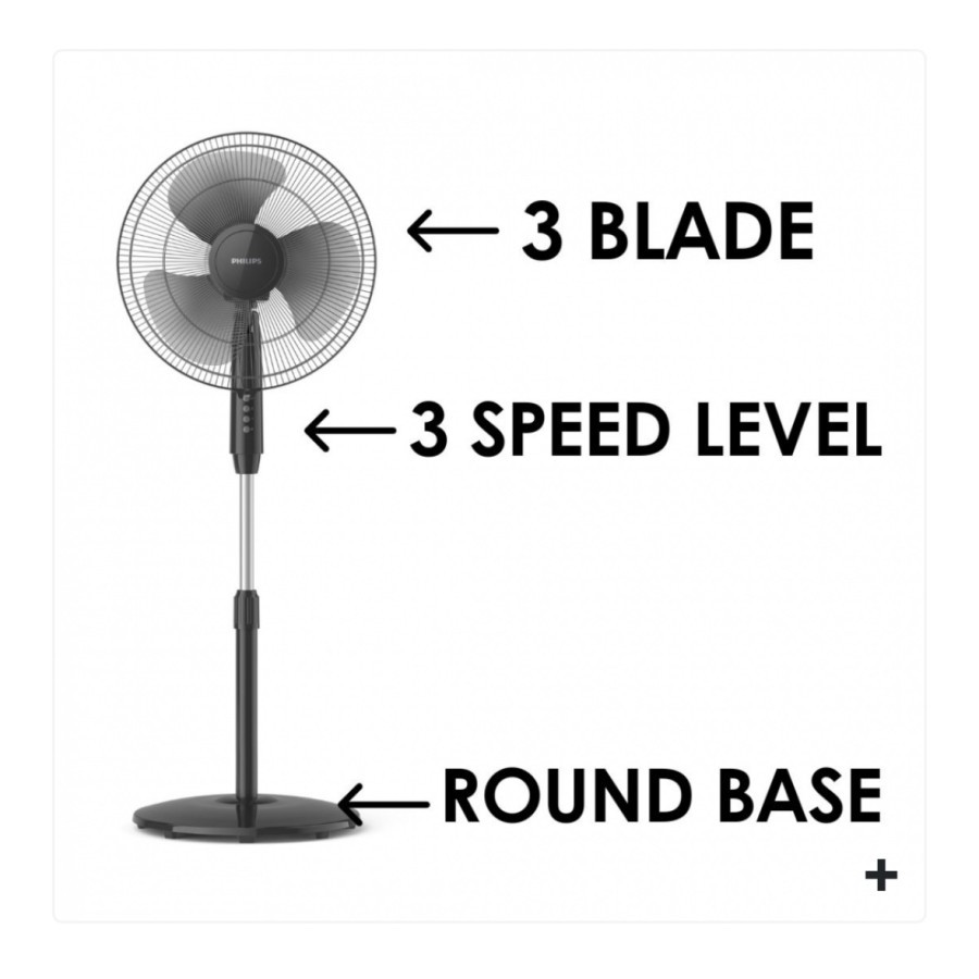 Philips ACP610/01 Kipas Angin Berdiri 16 Inch