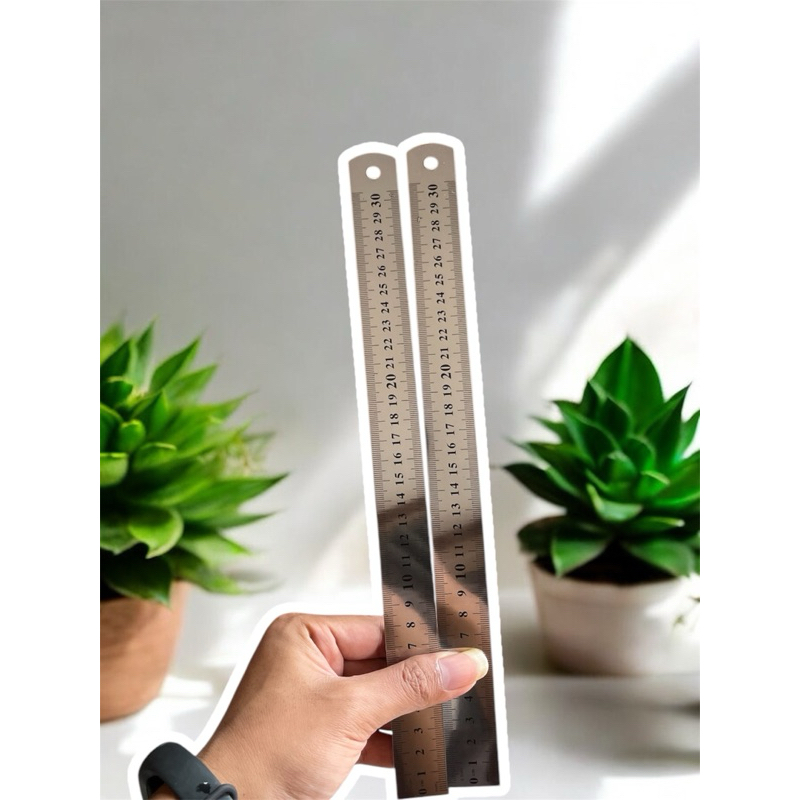 

penggaris besi 30 cm anti patah anti karat