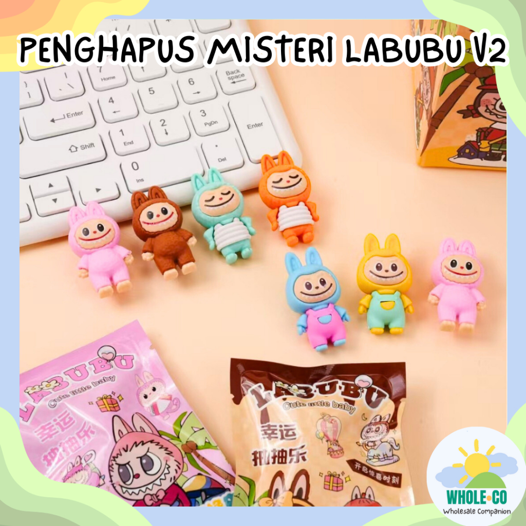

Penghapus Misteri Labubu Versi 2 Premium The Monsters V2 Blind Box Lucu Unik Imut Termurah Grosir Cod