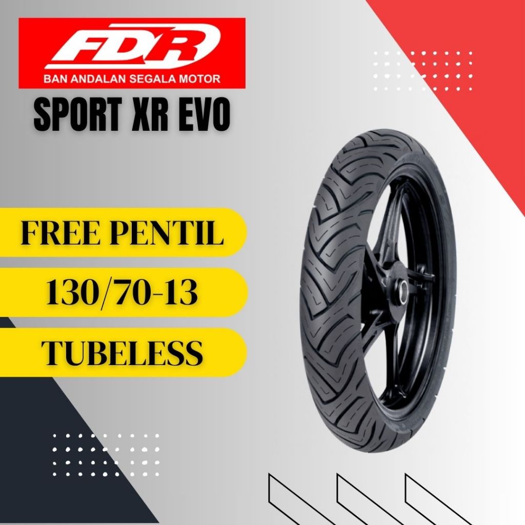 FDR SPORT XR EVO 130/70-13 Tubeless - Ban Motor FDR SPORT XR EVO 130/70 Ring 13 Tubeless