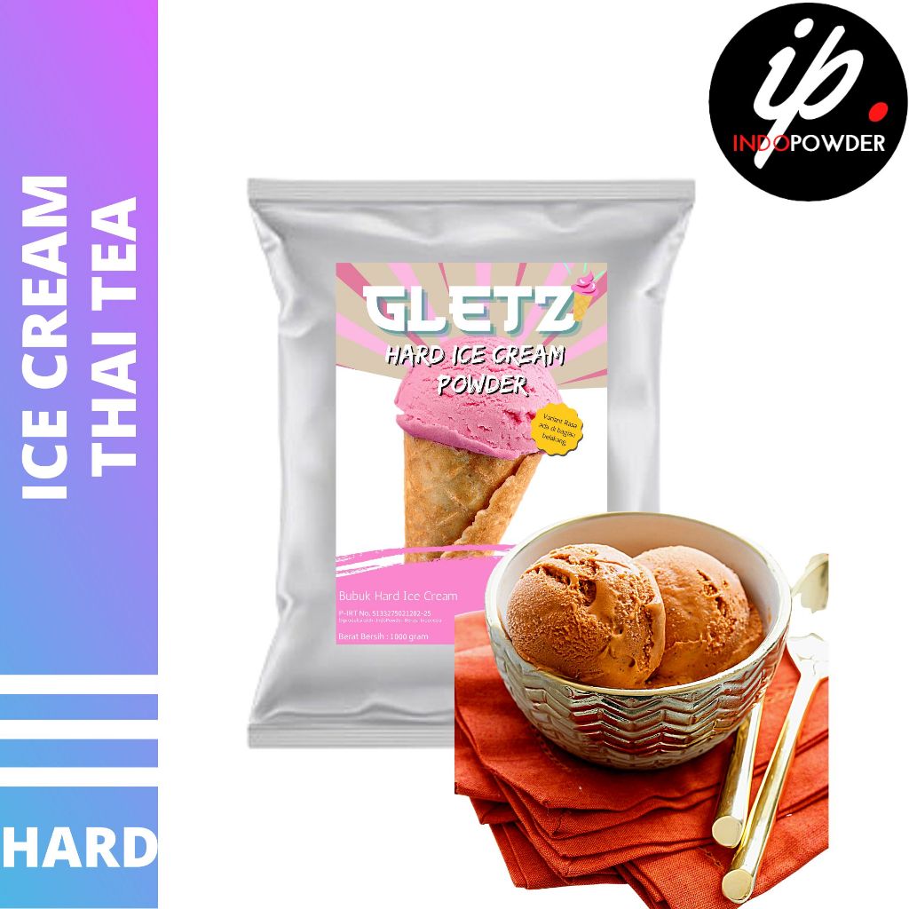 

Bubuk HARD ICE CREAM THAI TEA 1Kg - Bubuk Es Krim THAI TEA - Bubuk ES CREAM - ES CREAM Powder 1Kg