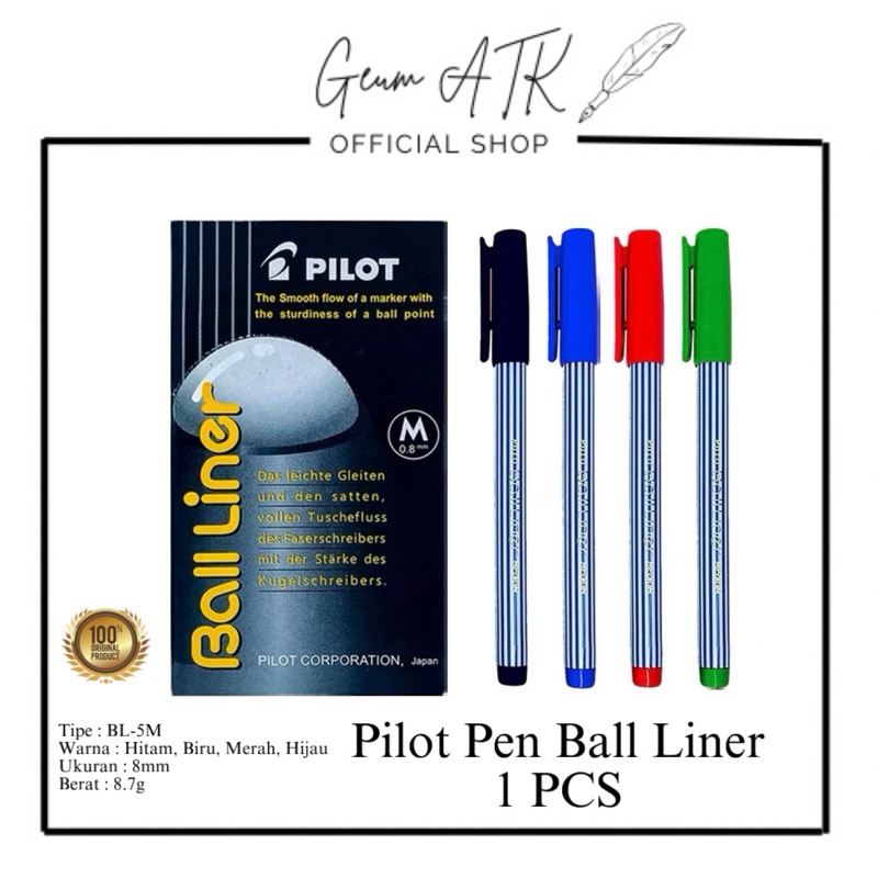 

PILOT PEN BALL LINER BL-5M (1 PCS)