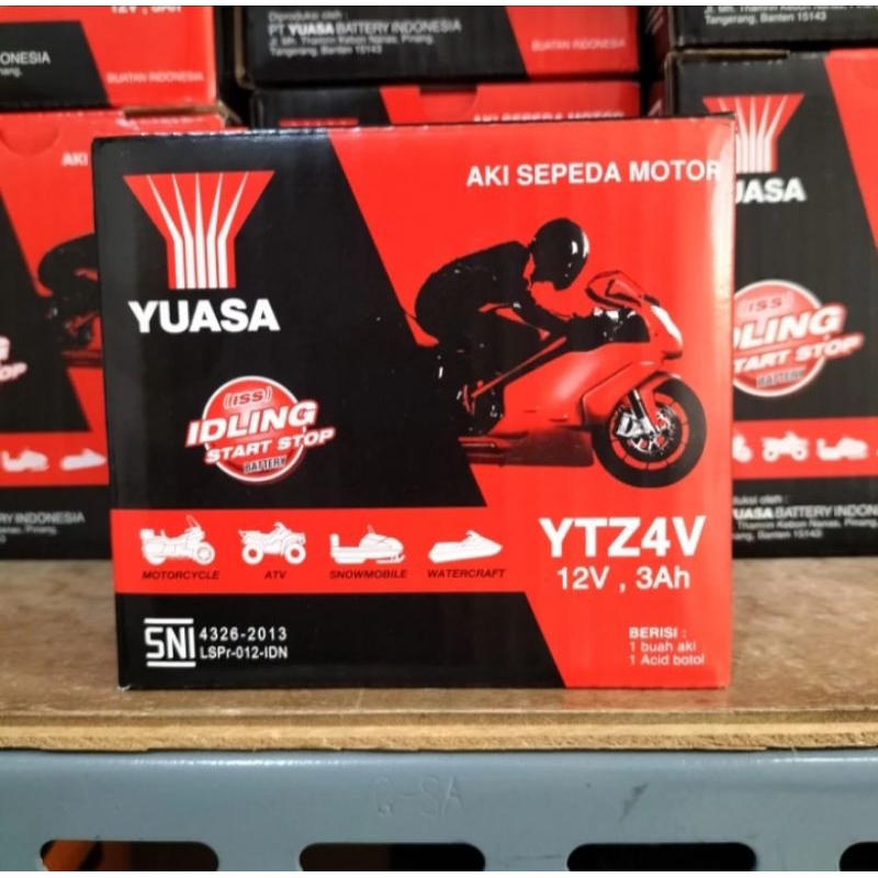 AKI MOTOR HONDA REVO,BLADE,SUPRA X125,KIRANA, KHARISMA YUASA YTZ4V