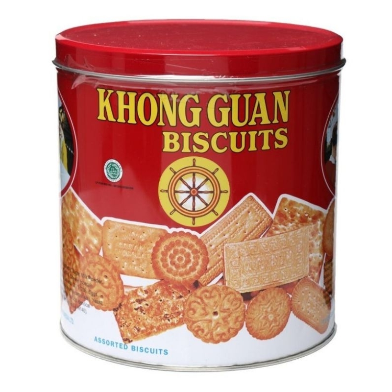 

1 KARTON = 6 Kaleng × @650 GRAM] Khong Guan Biscuits Red Mini Assorted Khongguan Biskuit 1dus