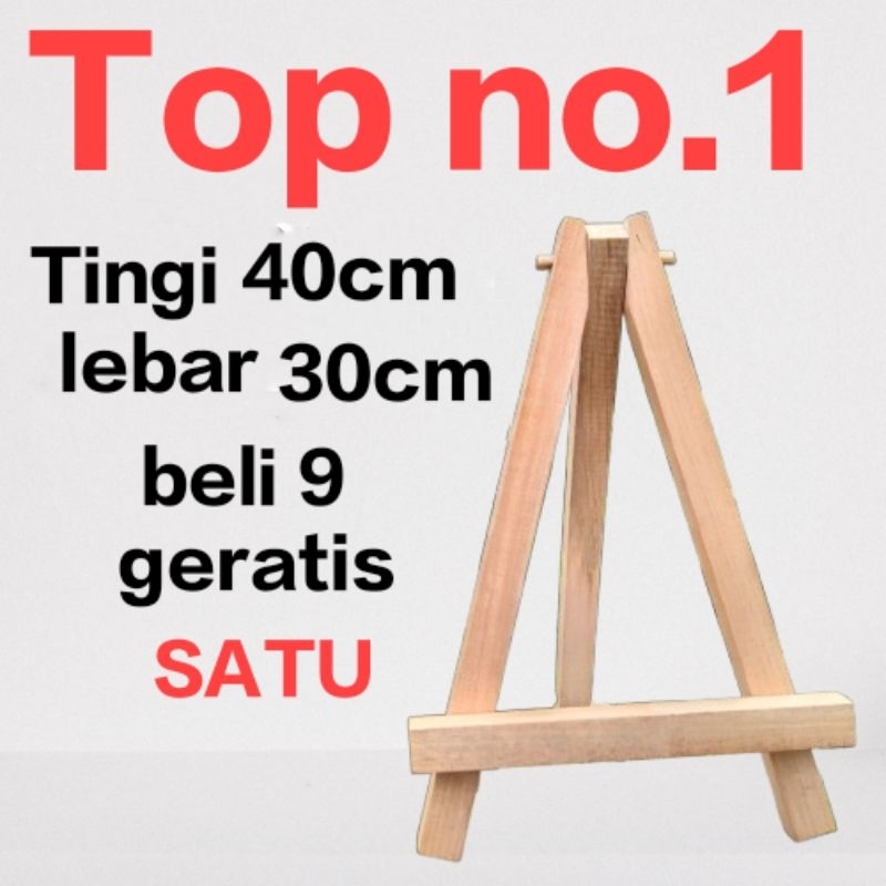 

Mini Easel Tripod Kayu Easel Stan Wood 40x30cm Stan Lukis Stan Pigura