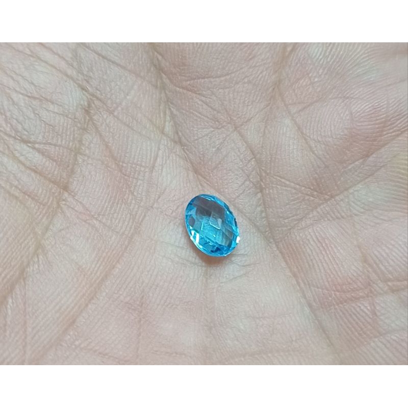natural blue topaz elektrik