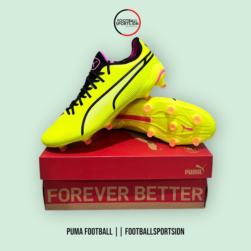 Sepatu Bola Puma King Ultimate FG Yellow