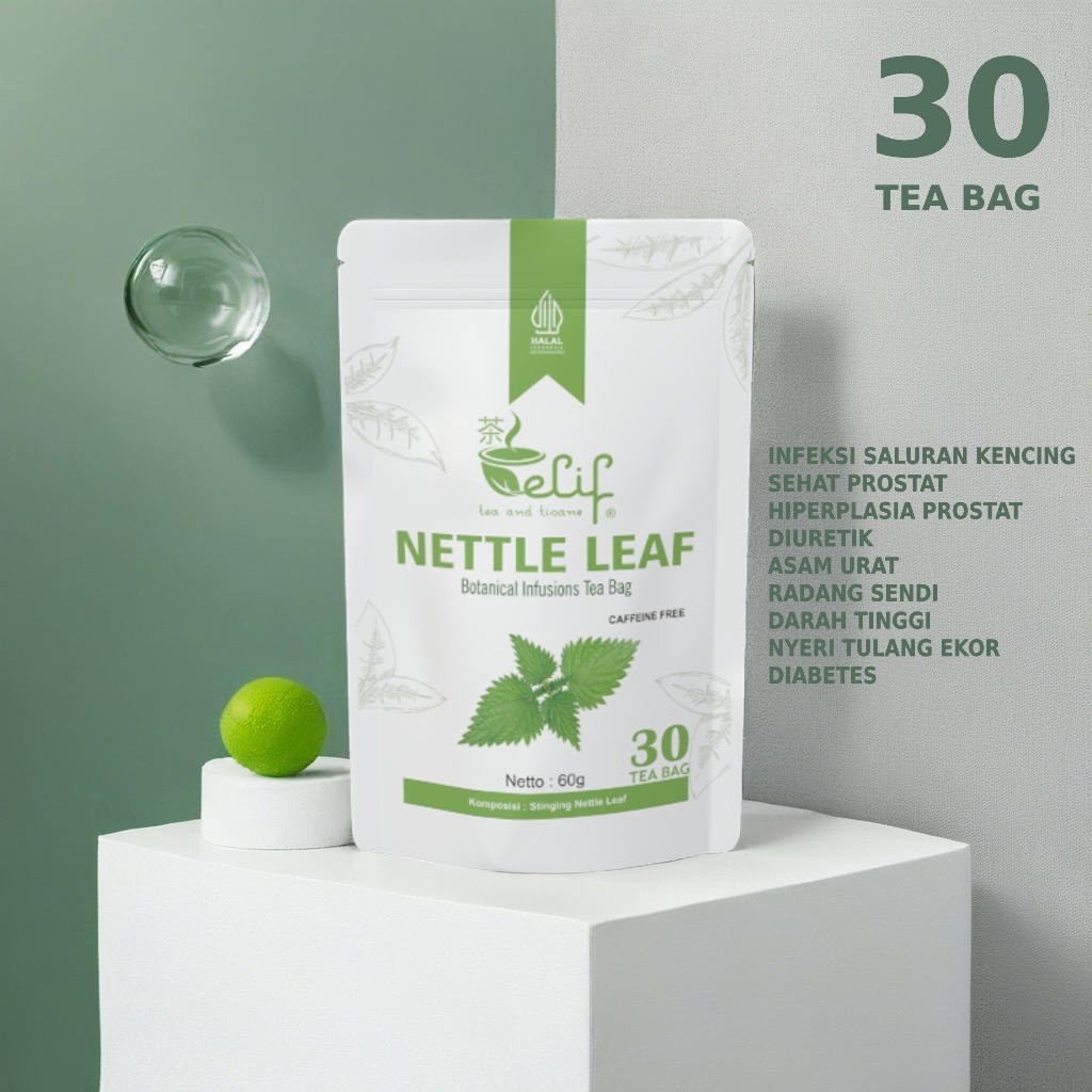 

ELIF TEA AND TISANE Nettle Leaf Tea Teh Daun Jelatang Stinging Nettle Leaf Tea 30 Tea Bag