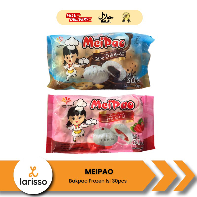 

Meipao Bakpao Mini Coklat/Stroberi Isi 30 Pcs - Bakpao/Bakpau Frozen