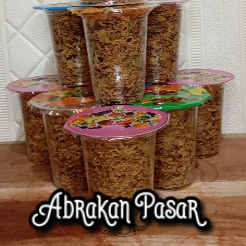 

Bawang Merah Goreng Kriuk Asli Brebes Grade B, kurleb 90gram