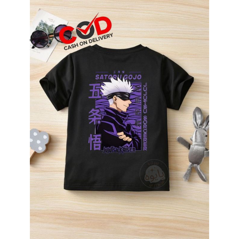 baju kaos anak unisex gambar GOJO SATORU - atasan anak laki-laki & perempuan GOJO SATORU - model obl