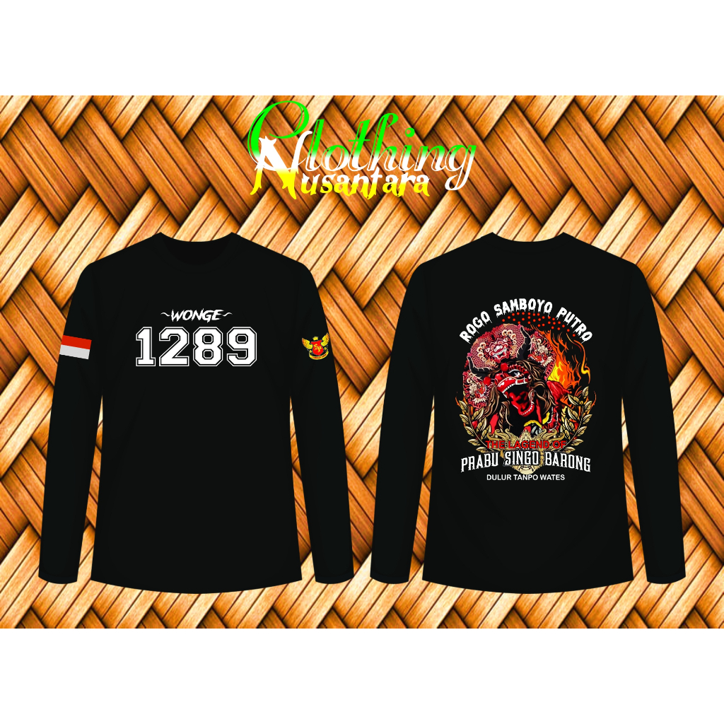KAOS WONGE 1289 ROGO SAMBOYO PUTRO #KaosSablonPremium