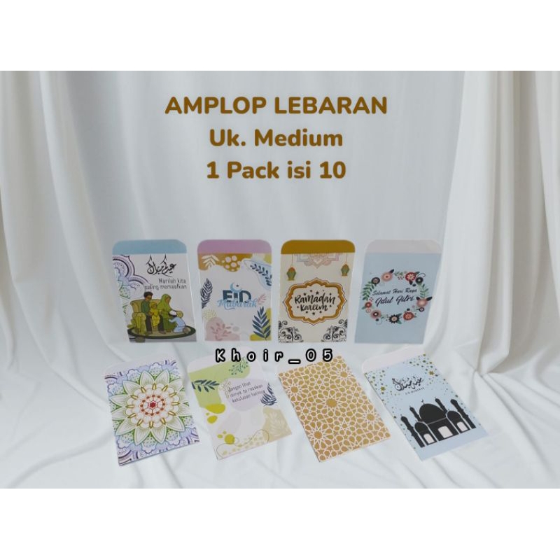 

1 PACK ISI 10 AMPLOP LEBARAN IDUL FITRI SIAP PAKAI