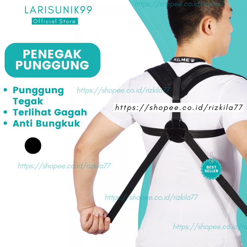 Terapi Penegak Pelurus Punggung Bungkuk CORRECTOR HARNESS Terapi Korektor Penyangga Penegak Pijit Pu