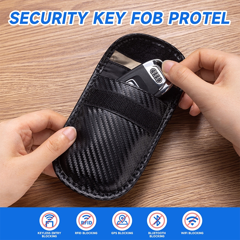 Kantong Pemblokir Sinyal Kunci Mobil keyless Dompet Kartu STNK Emoney Kunci Mobil Motor remote hp re