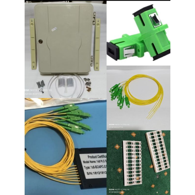 odc 48 core lengkap splitter modular 1:8,adapter apc,pigtail apc