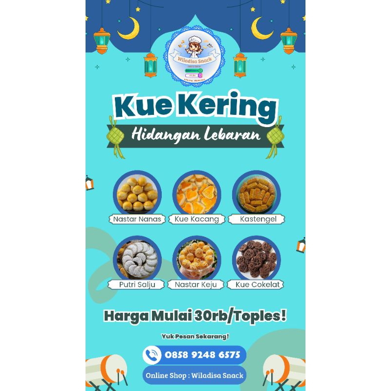 

Kue Lebaran Murah Enak Homemade Nastar Putri Salju Kastengel Cookies Kacang 250 gram Wiladisa Snack