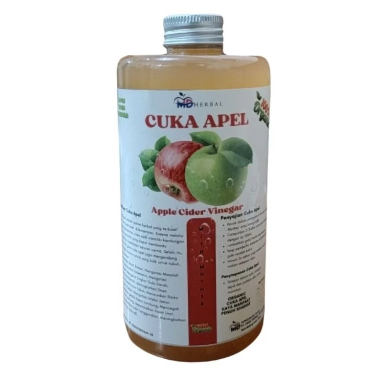 

Herbal Cuka Apel batu 500ml white mother