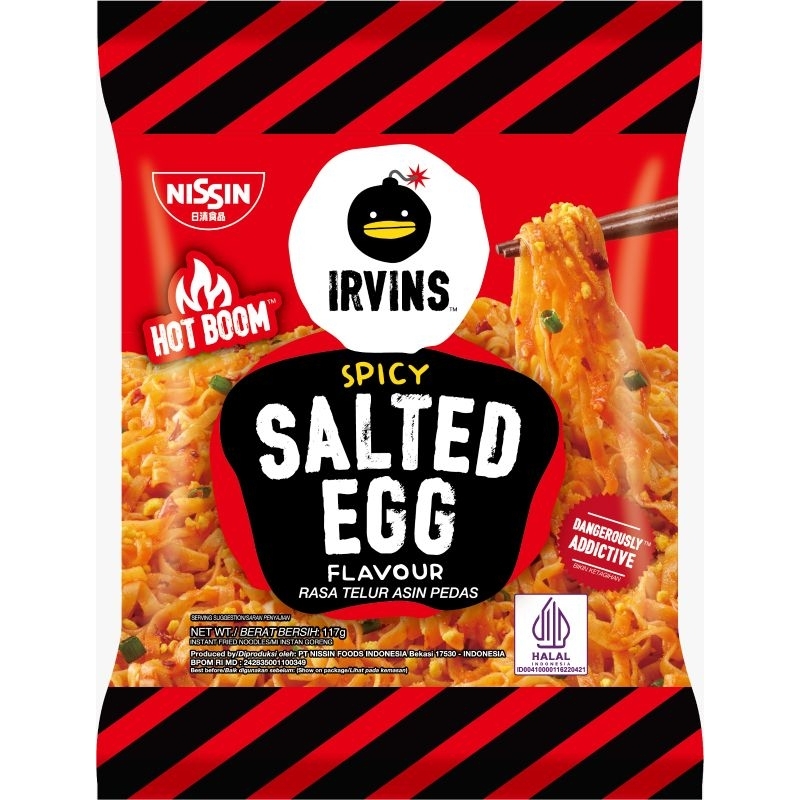 

Nissin Irvins Salted Egg/ Spicy Salted Egg 117 gr