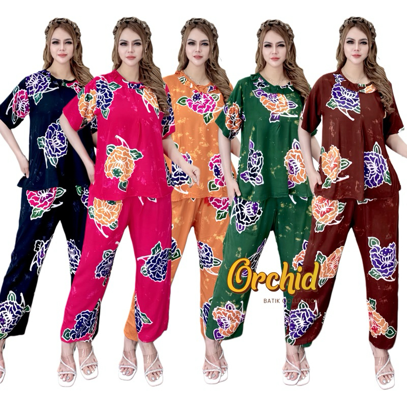 OC011 | SETELAN CAP ABG BUSUI FRIENDLY BAJU TIDUR NYAMAN MOTIF SUNAN