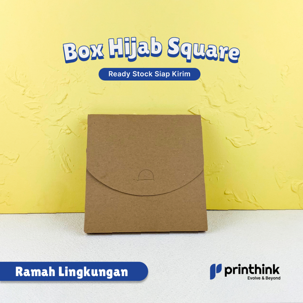 

Box hijab/Hijab box 22x22x2 cm - Brown Kraft
