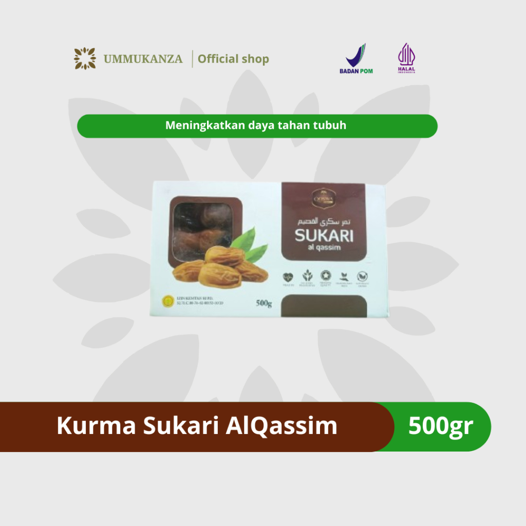 

QOSWA - Kurma Sukari Al Qossim Premium - Kurma Basah 500gr