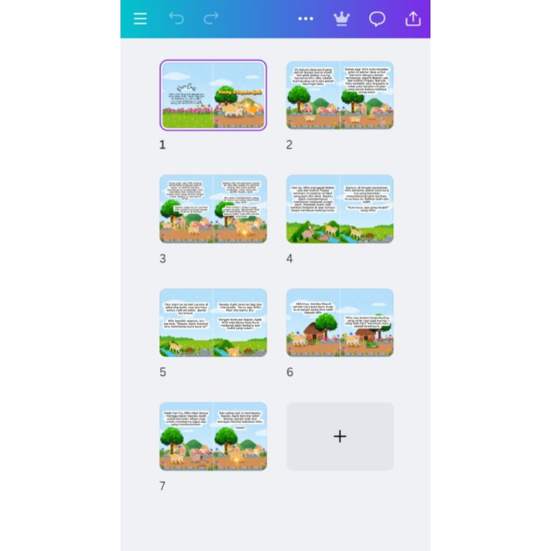 Template cerita anak - Kucing & Sepatu Ajaib