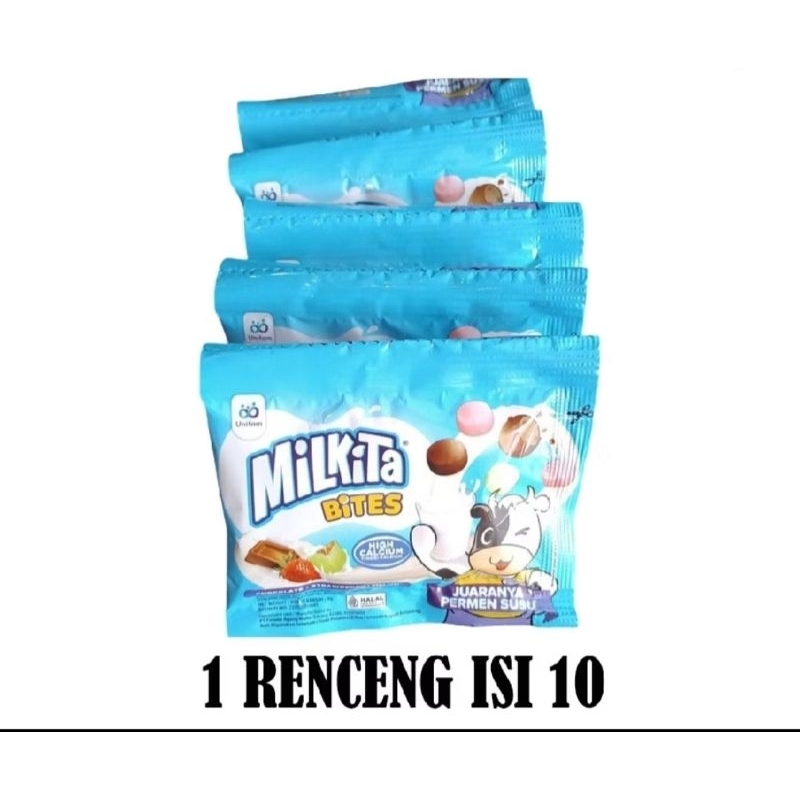 

Permen Milkita Bites Renceng isi 10