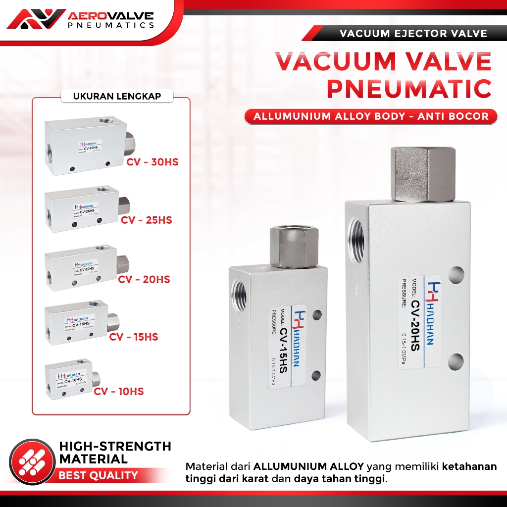 AeroValve - VACUM VALVE VACUM EJECTOR PNEUMATIC 18 14 12