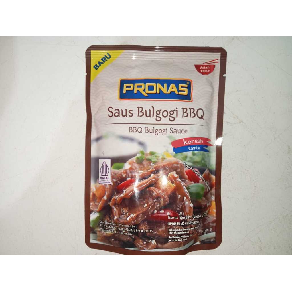 

SAUS PRONAS BULGOGI BBQ KEMASAN 250 GR