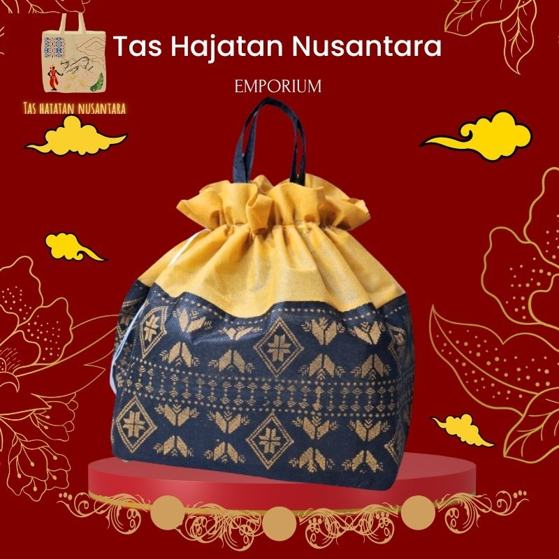 (1 LUSIN) Tas Hajatan Serut Motif Batik - Tas Hajatan Nusantara