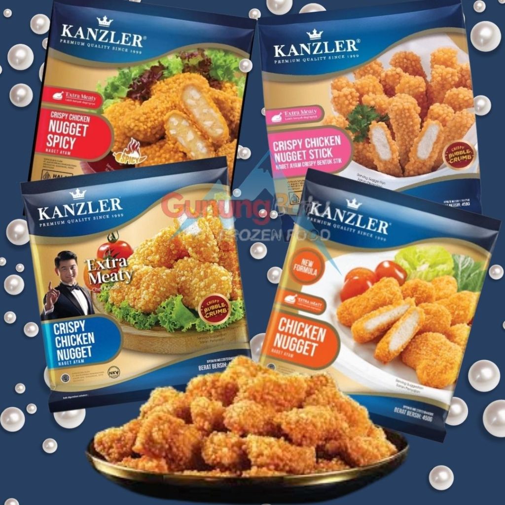 

KANZLER CRISPY NUGGET/ KANZLER CHICKEN NUGGET/ KANZLER CRISPY NUGGET STICK/ KANZLER CHICKEN NUGGET (450GR)