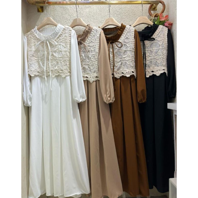 jennie dress gamis vest gamis korean style gamis lebaran 2025