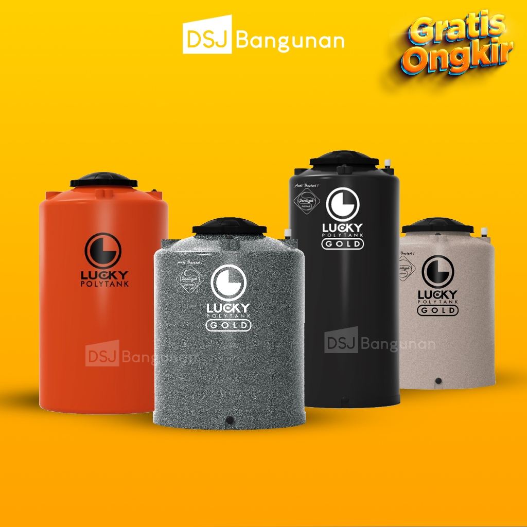 Lucky Polytank Standard Anti Bakteri Tangki Air Lucky Gold Toren Air Tandon Tedmon air