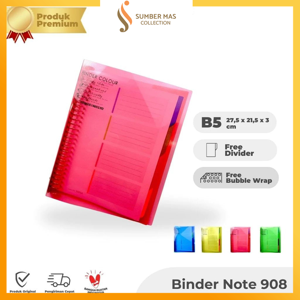 

TOPLA Binder Note 908 - Buku Catatan B5 26 Ring untuk Sekolah, Kuliah & Planner