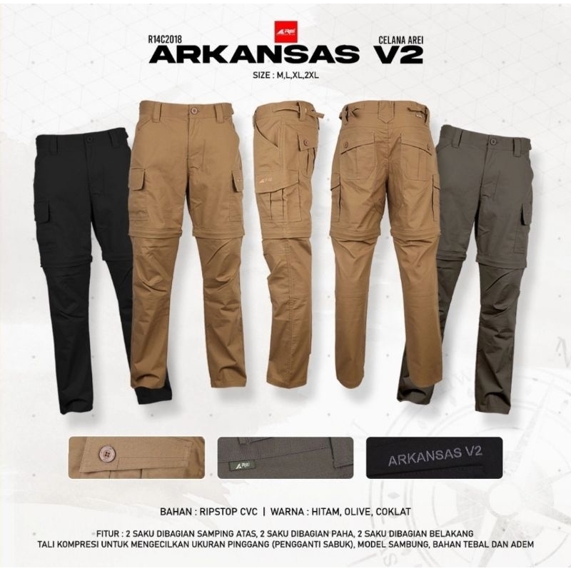 CELANA PDL / GUNUNG ARKANSAS V2 AREI OUTDOORGEAR | CELANS LAPANGAN PRIA REI ARKANSAS V2