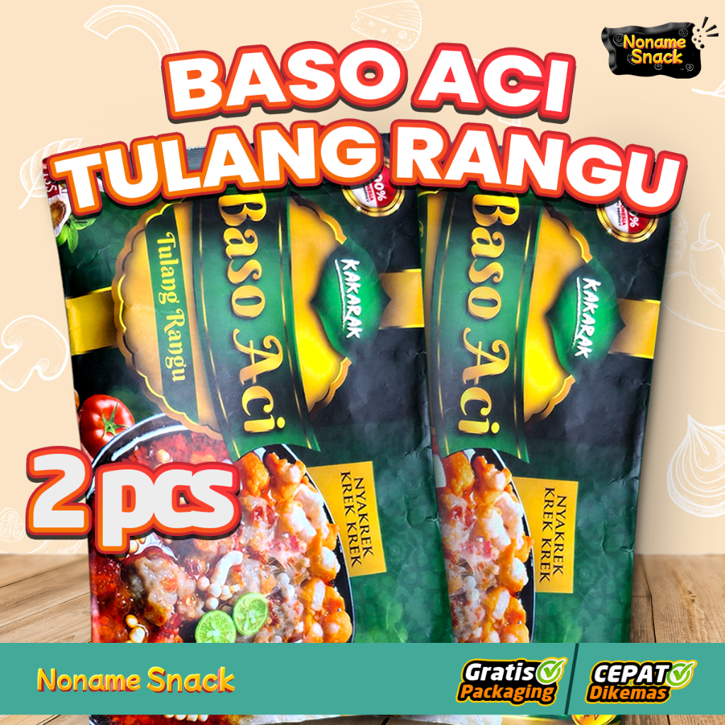 

Paket Hemat Bakso Aci Kakarak Tulang Rangu isi 2 Spesial Boci Tulang Rangu Sapi