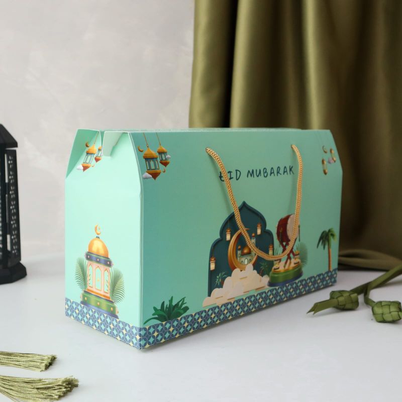 

TOOKE - Box Hampers / Box Hampers Edisi Lebaran Gable Box Souvenir Gift Birthday Hampers Kue Lebaran / Hampers Lebaran Idul Fitri